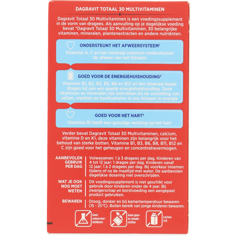 Een afbeelding van Dagravit Totaal 30 multivitaminen en mineralen