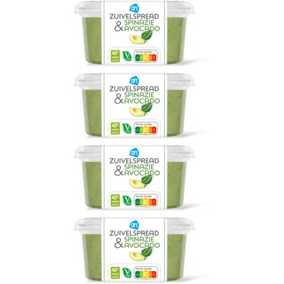 pdp-image-AH Zuivelspread spinazie avocado 4-pack