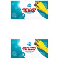 Een afbeelding van AH Zeepspons staalwol 2-pack