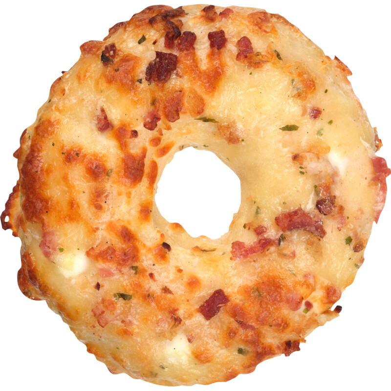 Een afbeelding van AH Flammkuchen hartige donut