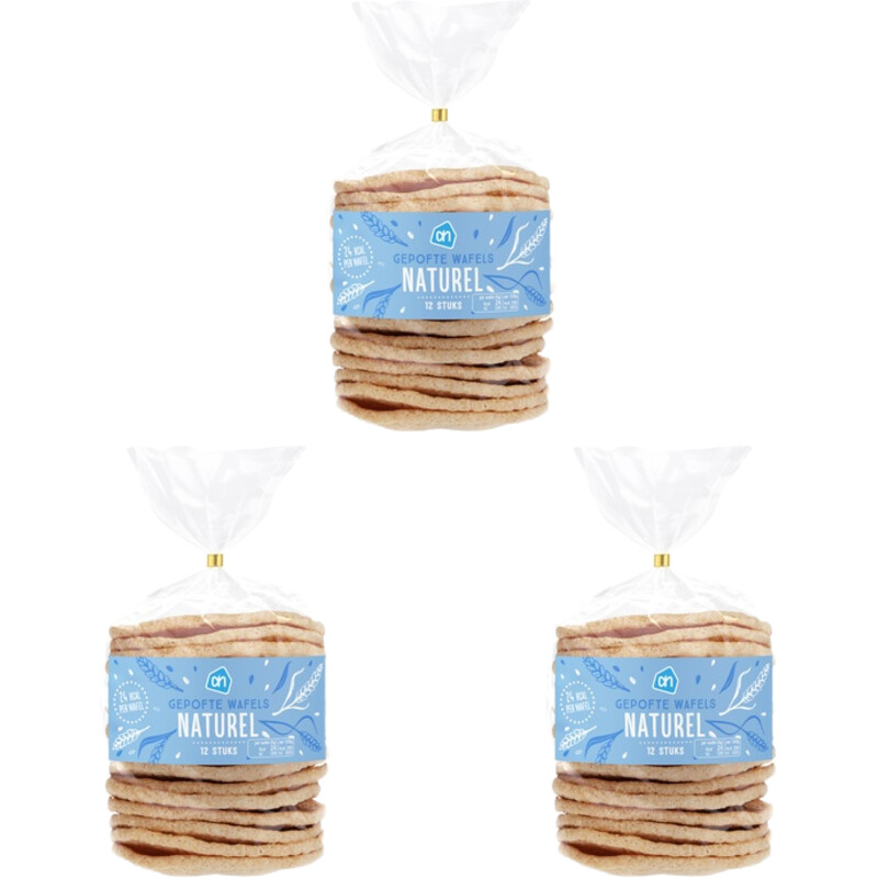 Een afbeelding van AH Gepofte Wafels Naturel 3-pack