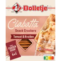 Bolletje Ciabatta crackers tomaat & kruiden