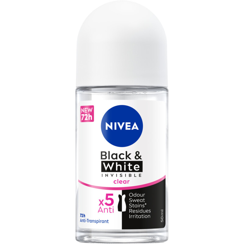 Een afbeelding van NIVEA Black & white original deodorant roller