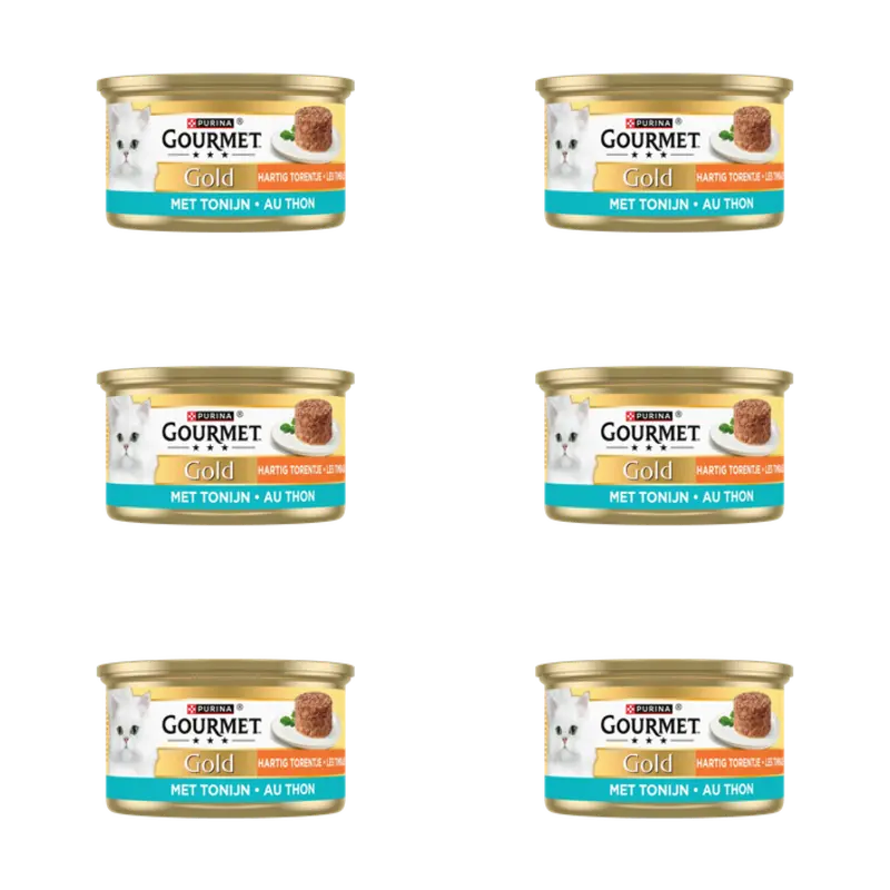 Gold hartig torentje met tonijn 6-pack