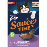 Felix Sauce time met kip- of zalmsmaak