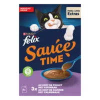 Felix Sauce time met kip- of zalmsmaak