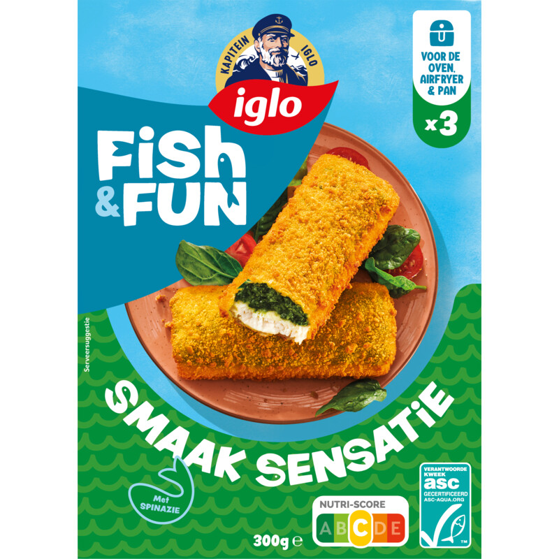 Een afbeelding van Iglo Fish&fun smaak sensatie