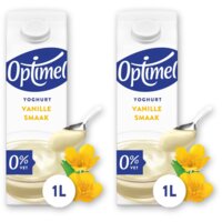 Optimel Yoghurt vanille smaak 0% vet 2-pack