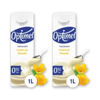 Optimel Yoghurt vanille smaak 0% vet 2-pack