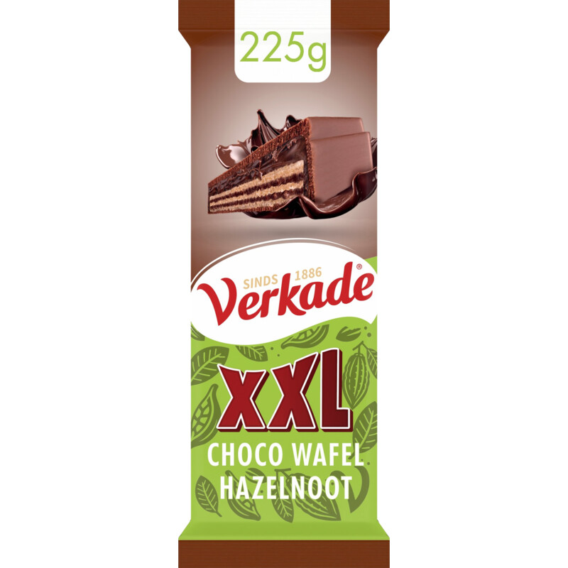 Verkade XXL choco wafel hazelnootcreme