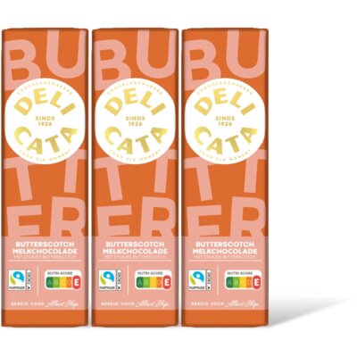 Delicata Reep melkchocolade butterscotch 3-pack