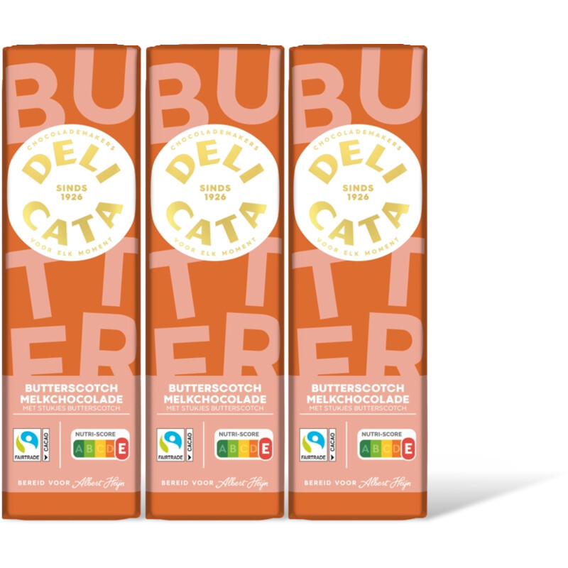 Delicata Reep melkchocolade butterscotch 3-pack