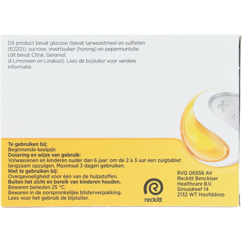 Een afbeelding van Strepsils Keeltabletten citroen & honing