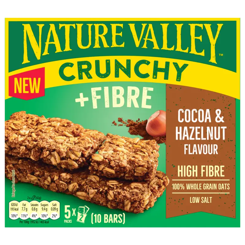 Nature Valley Crunchy fibre cocoa & hazelnut