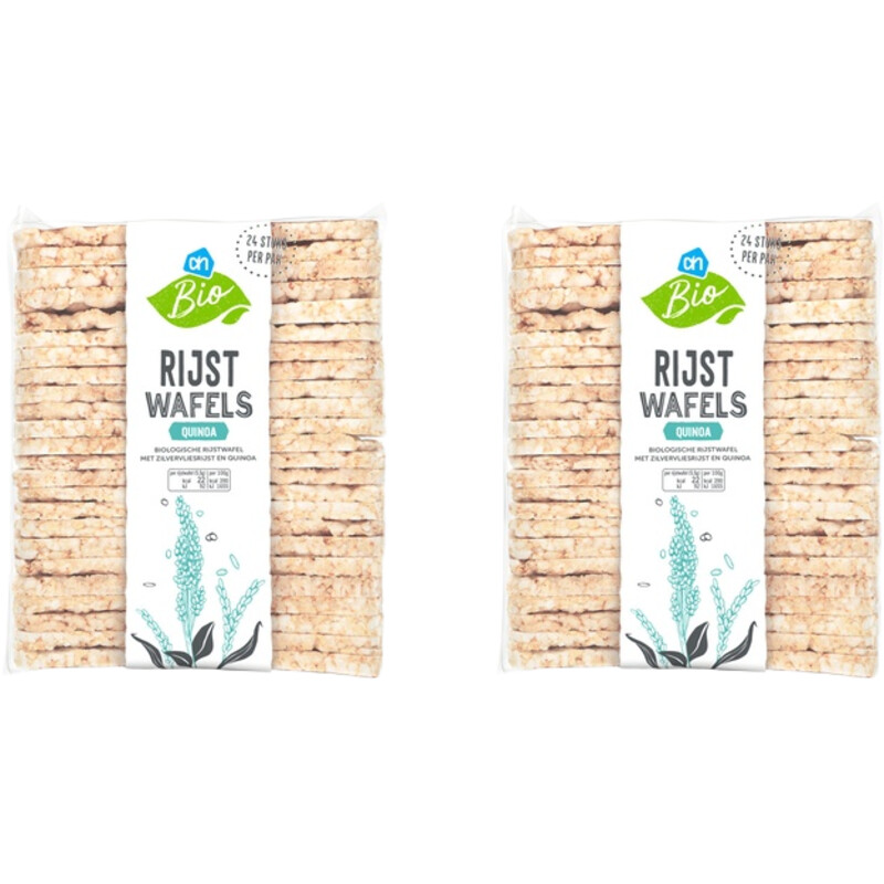 Een afbeelding van AH Biologisch Rijstwafels quinoa 2-pack