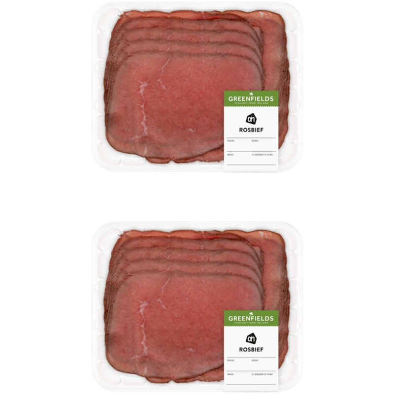 Een afbeelding van AH Greenfields Rosbief 2-pack