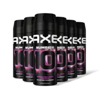 Axe Number 10 deodorant bodyspray 6-pack
