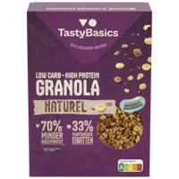 TastyBasics Low carb-high protein granola naturel
