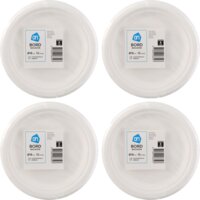 AH Bord rond wit bagasse 180mm 4-pack