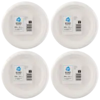 AH Bord rond wit bagasse 180mm 4-pack