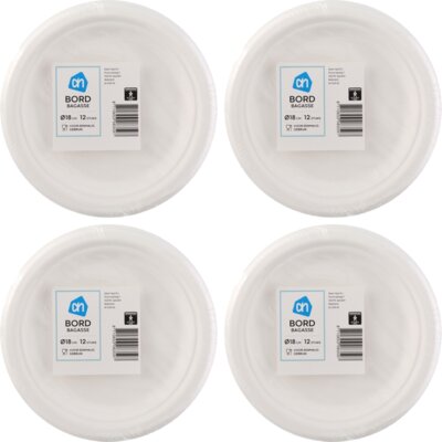 pdp-image-AH Bord rond wit bagasse 180mm 4-pack