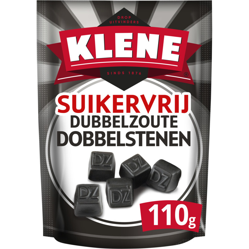 Een afbeelding van Klene Suikervrij dubbelzoute dobbelstenen