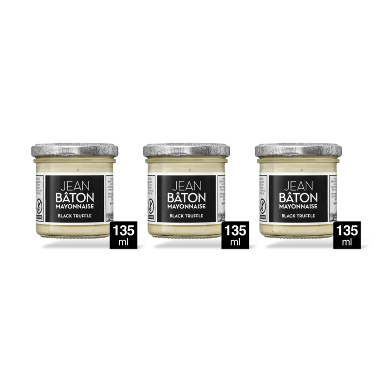 Jean Bâton Mayonnaise black truffle 3-pack