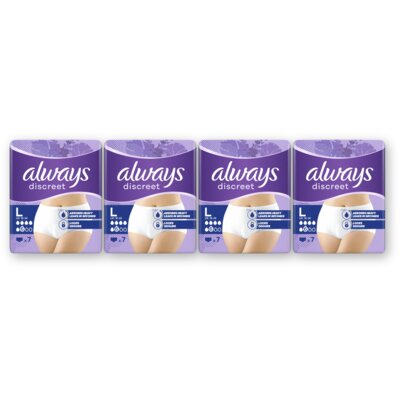 pdp-image-Always Discreet broekjes normal maat L 4-pack