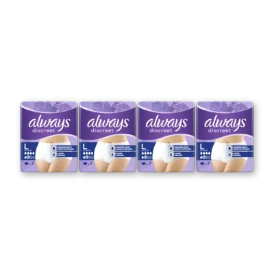 pdp-image-Always Discreet broekjes normal maat L 4-pack