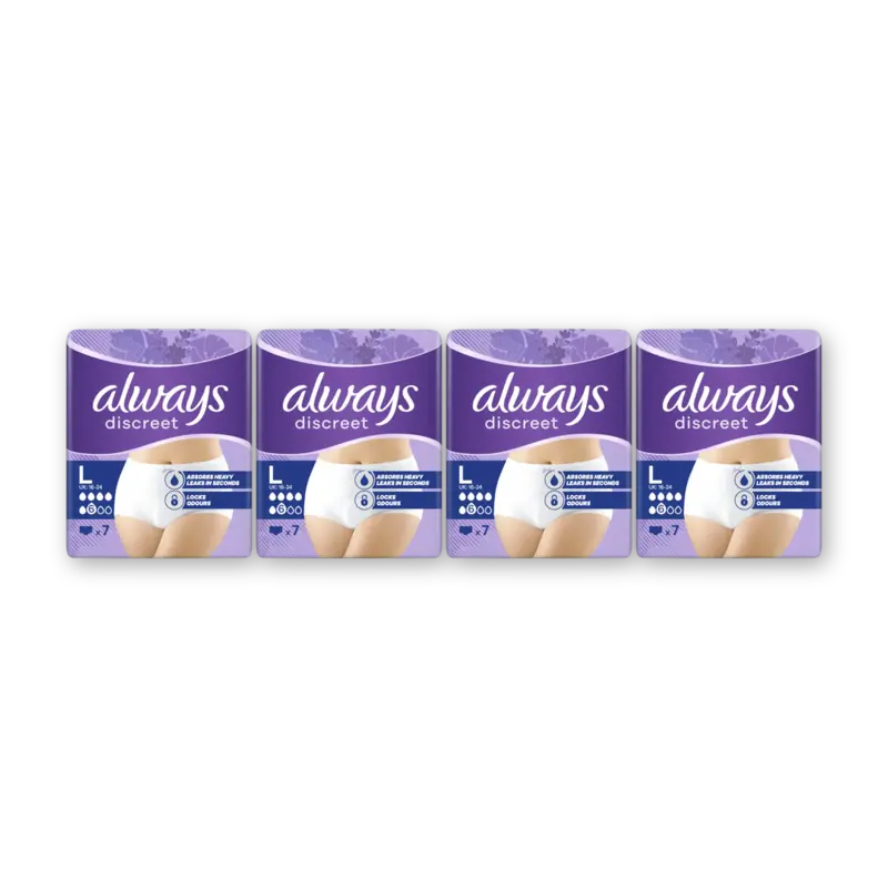 Discreet broekjes normal maat L 4-pack
