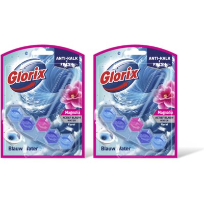 pdp-image-Glorix Pink magnolia blauw water wc-blok 2-pack