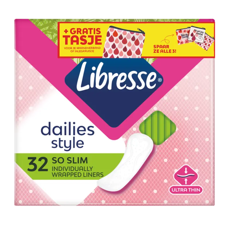 Libresse Dailies style so slim inlegkruisjes