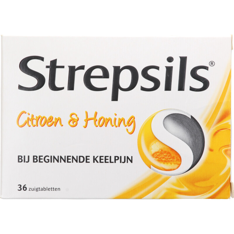 Een afbeelding van Strepsils Keeltabletten citroen & honing