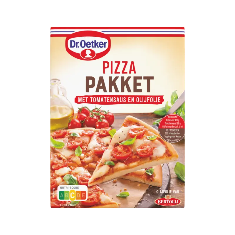 Pizza Pakket met Tomatensaus en Olijfolie Bakmix