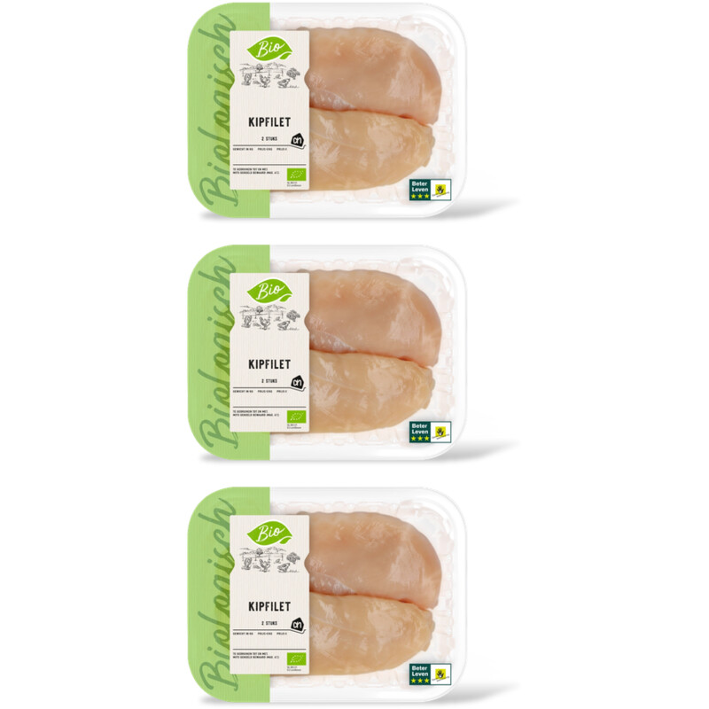 AH Biologisch Kipfilet 2 stuks 3-pack