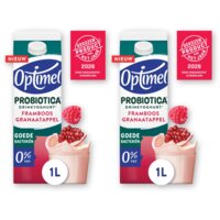 Optimel probiotica drinkyoghurt framboos 2-pack
