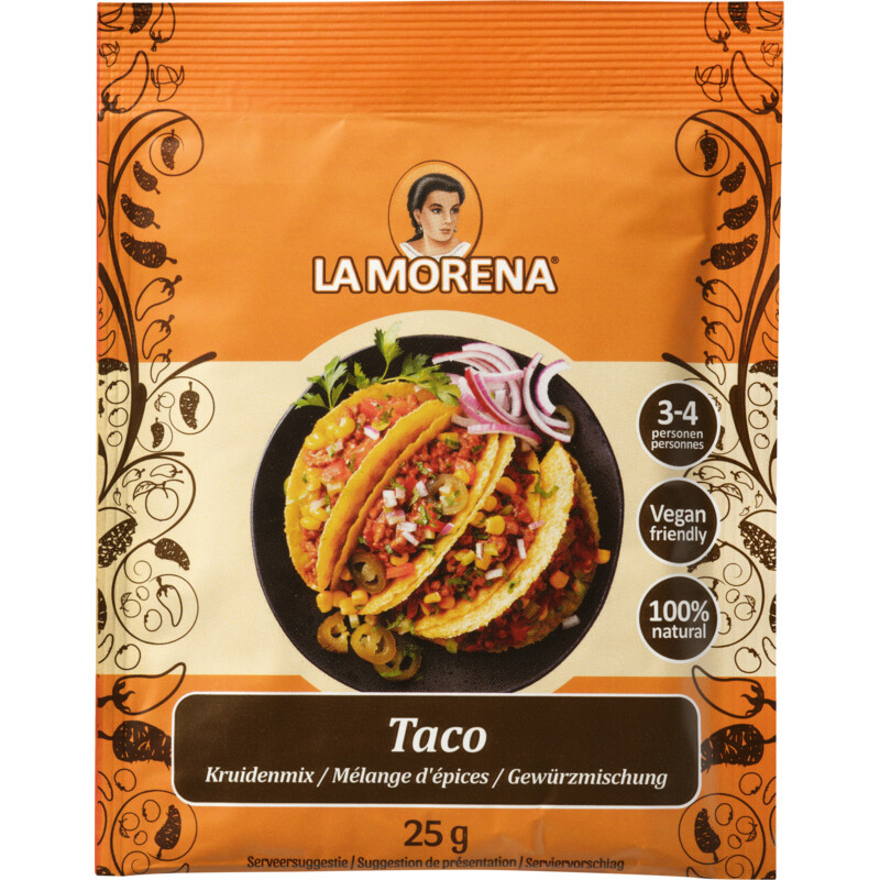 Een afbeelding van La Morena Taco kruidenmix