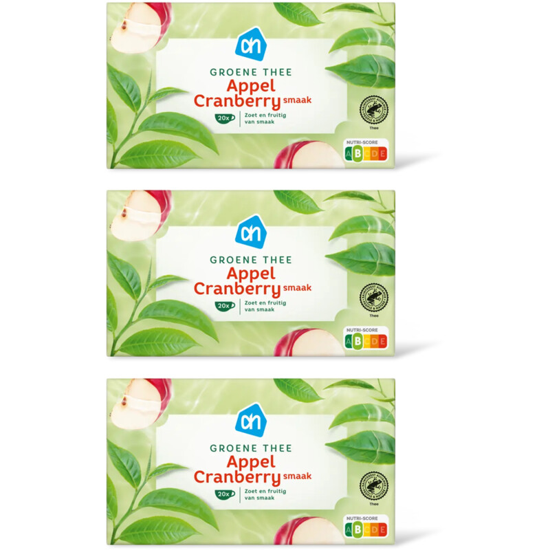 AH Groene thee appel cranberry 3-pack