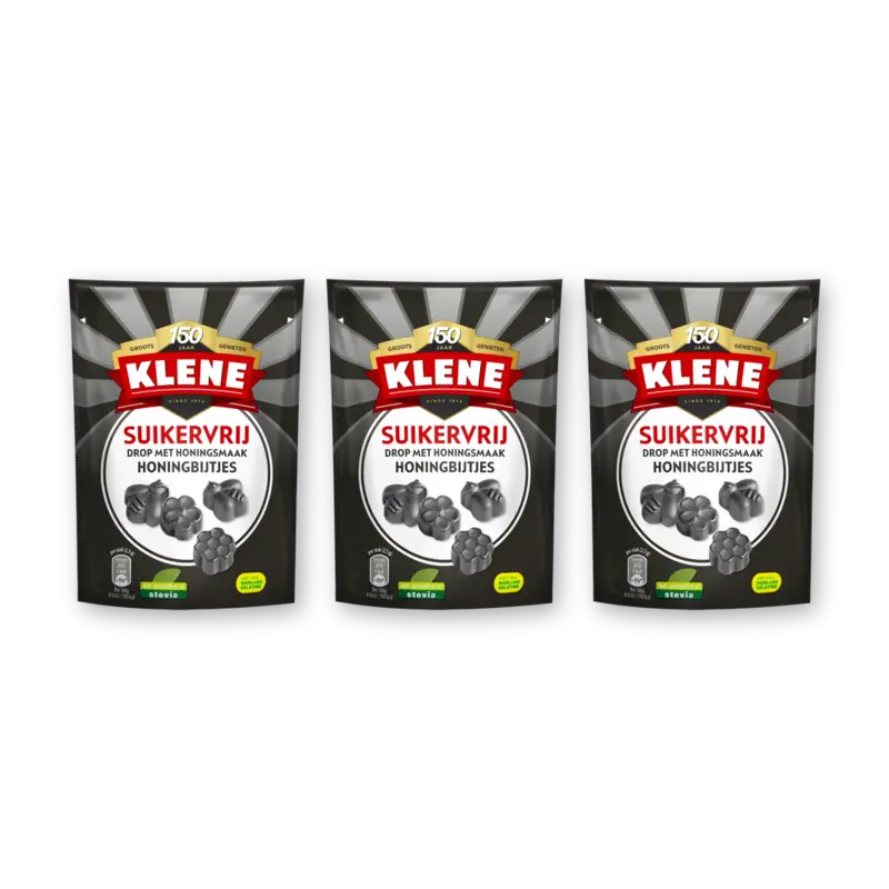 Klene Suikervrij honingbijtjes 3-pack