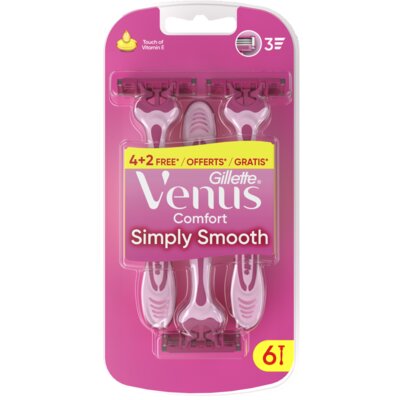 pdp-image-Gillette Venus Comfort smooth 4+2 scheermesjes