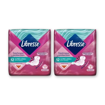pdp-image-Libresse Ultra long+ wings maandverband 2-pack