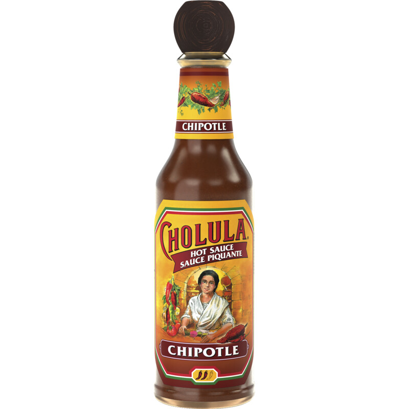 Een afbeelding van Cholula Hot sauce chipotle