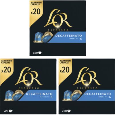 pdp-image-L'OR Espresso decaffeinato capsules 3-pack