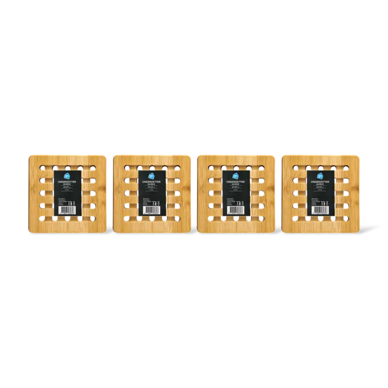 AH Onderzetter bamboe 4-pack