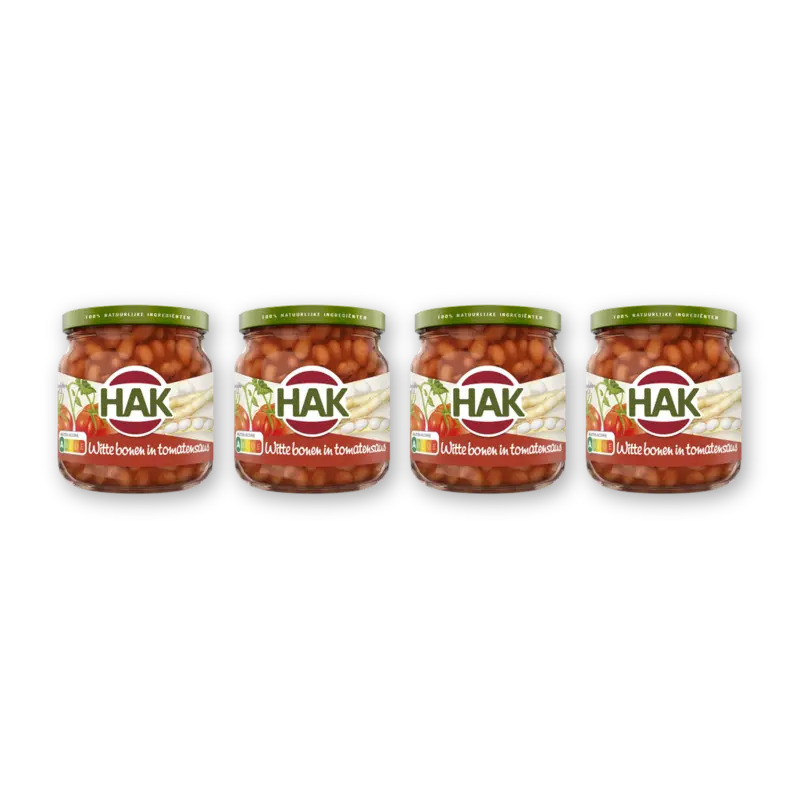 Hak Witte bonen in tomatensaus 4-pack