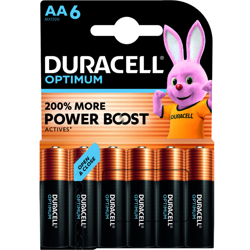 Een afbeelding van Duracell Optimum AA batterijen
