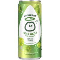 innocent Juicy water with bubbles lemon & lime