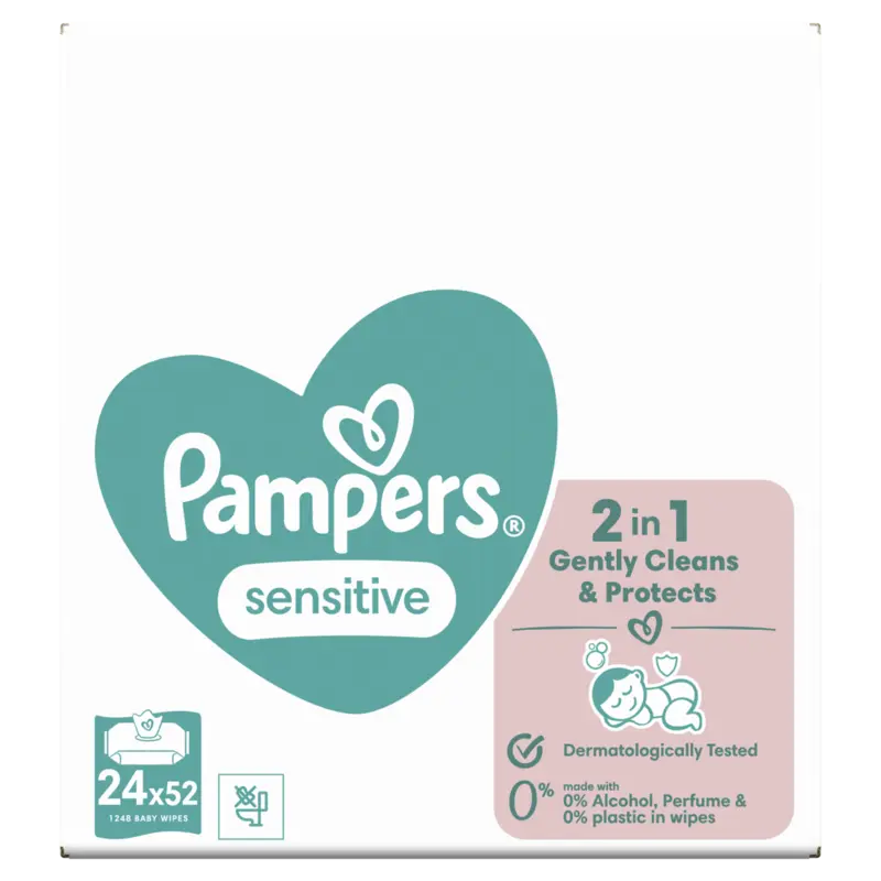 Sensitive baby wipes 24-pack