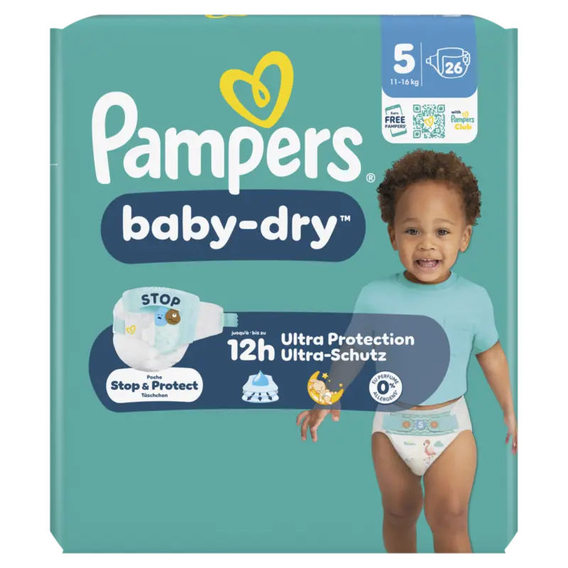 Baby-Dry Maat 5, 26 Luiers
