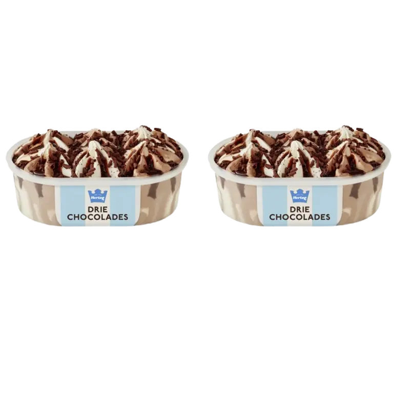 Hertog Ijssalon drie chocolades 2-pack